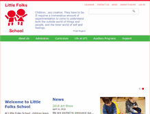 Tablet Screenshot of littlefolks.org